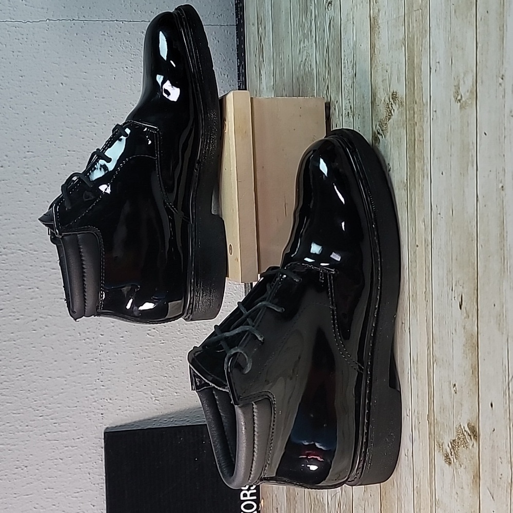 Rocky High Gloss Dress Leather Chukka Boots FQ00500-8 Size 10W Wide